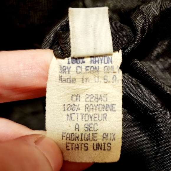 Vintage Suitables Black Blazer Women's Size 10 USA Made Shoulder Pads 80's EUC - Picture 7 of 8